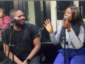 Gospel singer Sunmisola Agbebi engaged to lover Yinka Okeleye